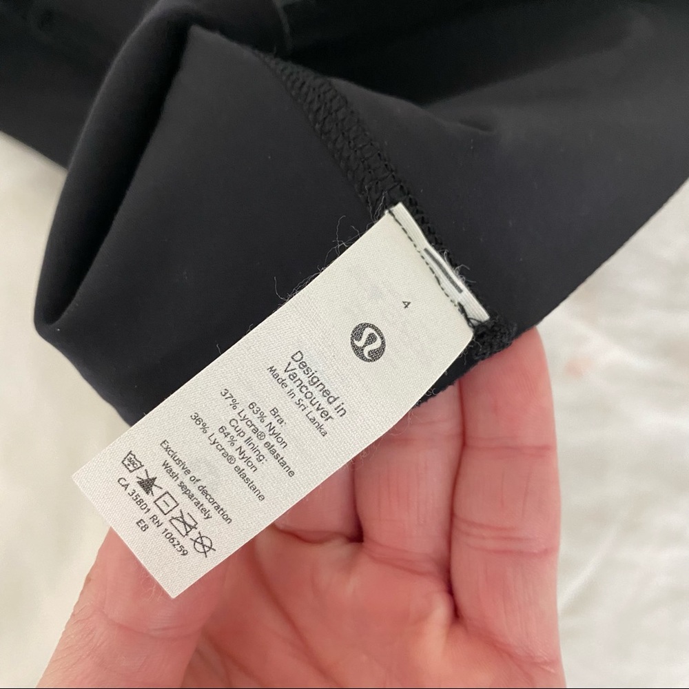 Lululemon Black Get In Line Bra View 5